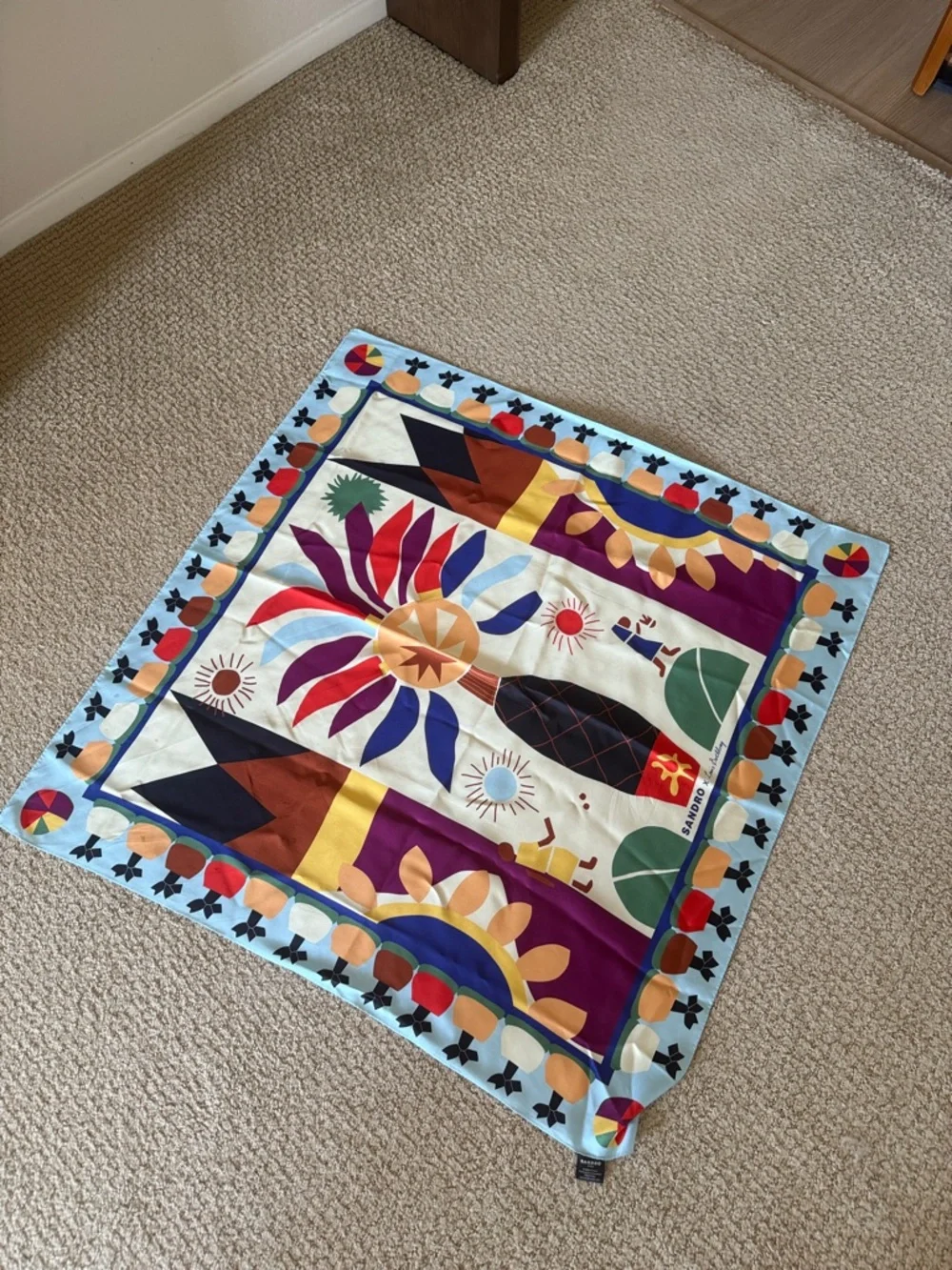 Sandro x Louis Barthélemy Silk Scarf